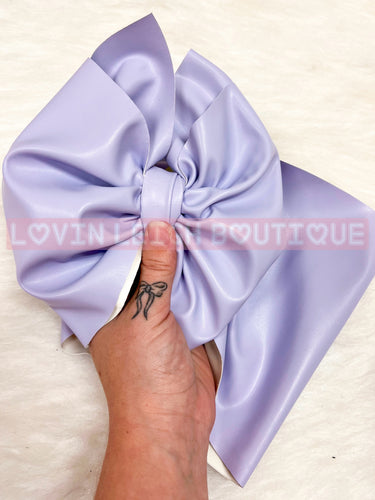Lavender pleather