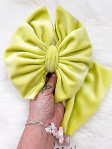 Plushy velvet solids wraps